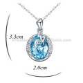 Magnifying Crystale Pendant Necklace With Love For Girls